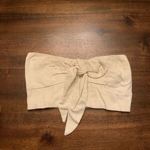 Adika‎ Tube Top with Tie Women’s XS Cream Beige